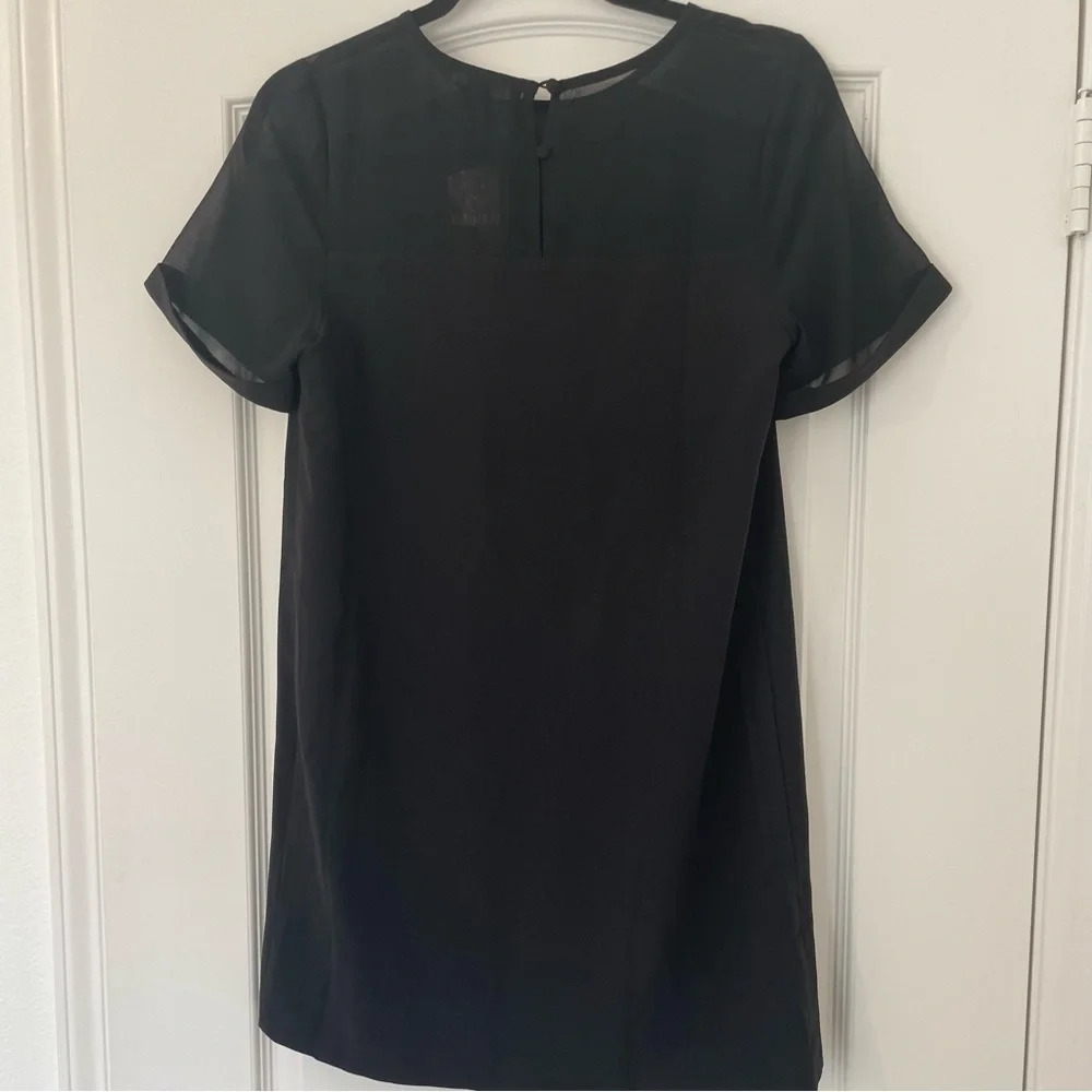 Forever21 Black Short Sleeve Woven Dress - Picture 3 of 11